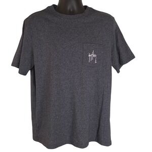 Guy Harvey Marlin Graphic Pocket T-Shirt Short Sleeve Fish Tee Mens L‎